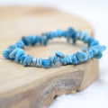 Bracelet "Motivation" en Apatite Bleue Chip