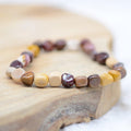 Bracelet roulé "Soulagement et Protection" en Jaspe Mokaïte