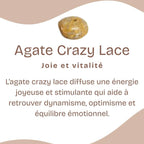 Bracelet "Joie" en Agate Crazy Lace