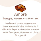 Pendentif "Renforcement" en Ambre, ARGENT 925 : AMB6