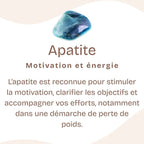 Bracelet "Motivation" en Apatite Bleue