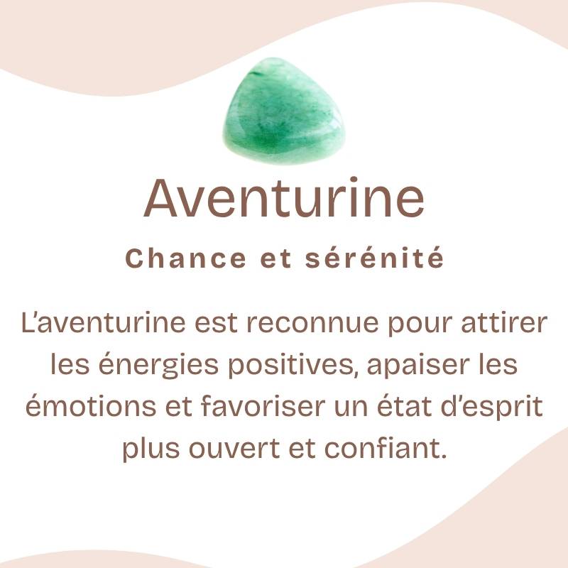 Pendentif Donut "Tranquillité" en Aventurine