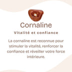 Pendentif "Ancrage Doux"Roulé en Cornaline