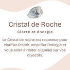 Pendentif Donut "Amplificateur" en Cristal de Roche
