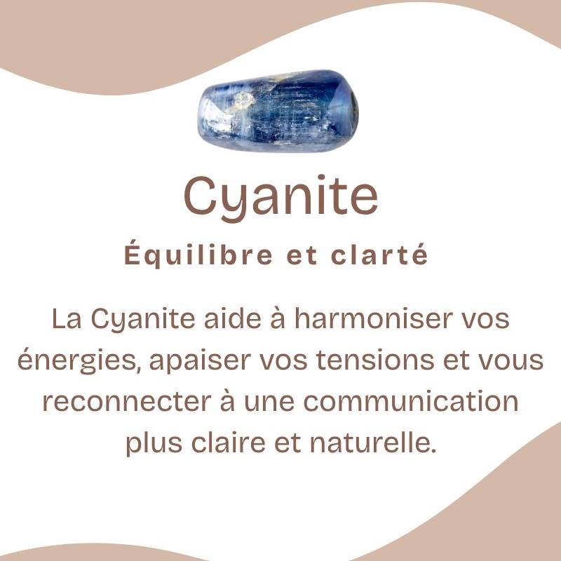 Bracelet "Accord" en Cyanite Bleue profond