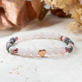 Bracelet [UNIQUE] Fête des Mères – Quartz Rose, Jaspe Zèbre