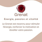 Bracelet "Assurance" en Grenat