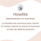 Boucles d'oreilles "Patience" en Howlite (Argent 925)