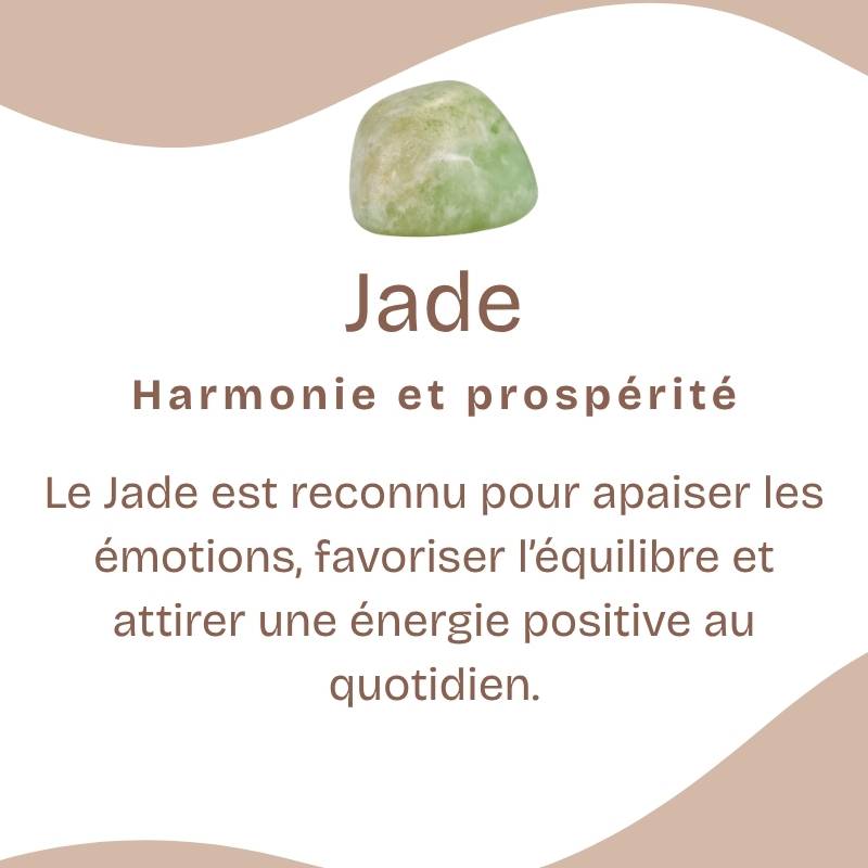 Pendentif "Sérénité" en Jade Roulée
