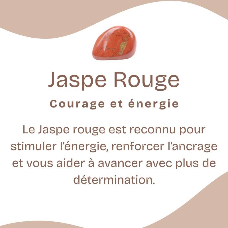 Pendentif Donut "Protecteur" en Jaspe Rouge