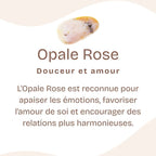 Bracelet roulé "Douceur" en Opale Rose