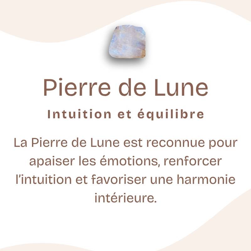Bracelet "Féminité" en Pierre de Lune
