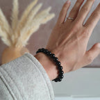 Bracelet "Évolution" en Jais