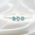 [MODÈLE UNIQUE] Bracelet "Motivation" en Apatite Bleue & Argent 925 - Pièce de Bijouterie - REF7