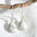 Boucles d'oreilles "Patience" en Howlite Goutte (Argent 925)