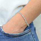Bracelet "Motivation" en Apatite Bleue Clair à facettes - lespierresdubienetre