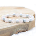 Bracelet "Santé" Mix en Howlite & Quartz Rose