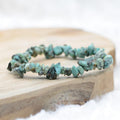Bracelet "Positif" en Turquoise verte Chip