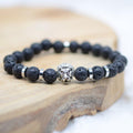 Bracelet Vipponah "Lion" en Pierre de Lave